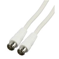 Valueline CABLE-529 coax-kabel 1,5 m F Wit