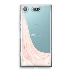 Peach bath: Sony Xperia XZ1 Compact Transparant Hoesje