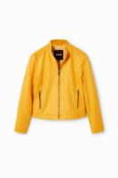 Slim fit bikerjack - YELLOW - L