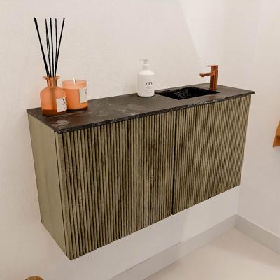 Toiletmeubel Mondiaz Joya Dlux | 80 cm | Meubelkleur Dusk | Faye wastafel Lava Wasbak Rechts | 1 kraangat