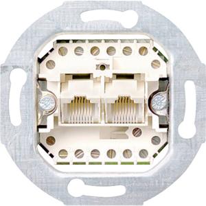 GIRA 019000 UAE-, IAE-, ISDN-contactdoos Inzetstuk Standaard 55, E2, Event Clear, Event, Event Opaque, Esprit, ClassiX, System 55 1 stuk(s)