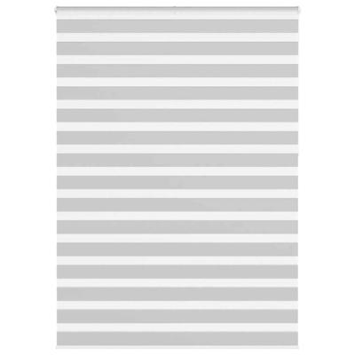 VidaXL Zebra rolgordijn 165x230 cm stofbreedte 160,9 cm lichtgrijs