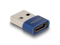 Delock 60051 USB 2.0 Adapter USB Type-A male naar USB Type-C female blauw - thumbnail