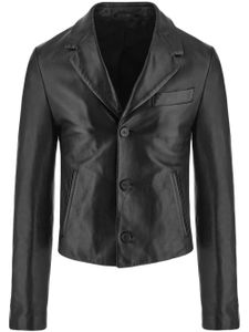 Ferragamo blazer cintré à simple boutonnage - Noir