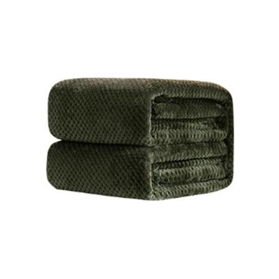 Verdiken effen kleur mesh ananas Flanel deken koraal fleece airconditioning sofa cover winter warme lakens gemakkelijk wassen Faux Fur dekens grootte