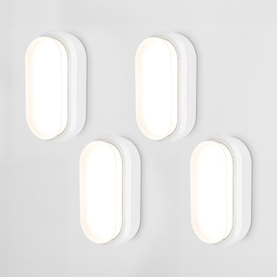 HOFTRONIC™ Set van 4 C-Series - LED Plafondlamp wit ovaal - Wandlamp - Scheepslamp - IP54 - 18W - 1830lm - 4000K neutraal wit - voor binnen en buiten
