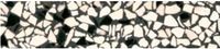 Plint Terre d'Azur Granito 7,5x40 cm Wit / Zwart Mat 1 ST