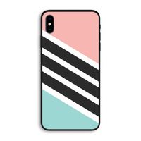 Strepen pastel: iPhone XS Max Biologisch afbreekbaar hoesje