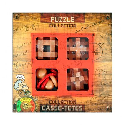 Eureka houten breinpuzzels extreme, 4st.