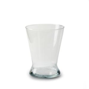 Bloemenvaas Xana - helder transparant - glas - D15,5 x H19 cm