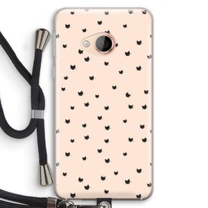 Kleine kattenkopjes: HTC U Play Transparant Hoesje met koord