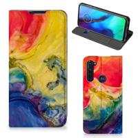 Bookcase Motorola Moto G Pro Watercolor Dark