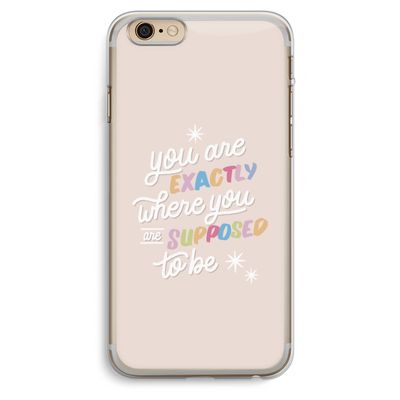 Right Place: iPhone 6 Plus / 6S Plus Transparant Hoesje