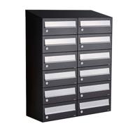 Allux Hive Set 2-Breed, 6-Hoog Met Dak Zwart - 40030070_2x6d