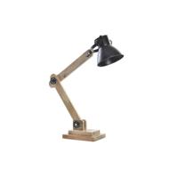 Bureaulamp DKD Home Decor Metaal Mangohout 50 W 220 V 50 x 15 x 65 cm