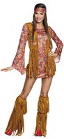Hippie hottie kostuum dames - thumbnail