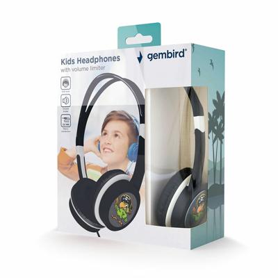 Hoofdtelefoon met Hoofdband GEMBIRD MHP-JR-BK Kinderen