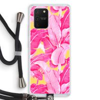 Pink Banana: Samsung Galaxy S10 Lite Transparant Hoesje met koord