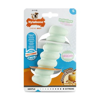 Kauwspeelgoed voor honden Nylabone SENSORY TACTILE STICK Groen Pindakaas Bacon S