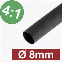 Quadrios 24CA298 Krimpkous met lijm Zwart 8 mm 2 mm Krimpverhouding:4:1 per meter