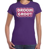 Song T-shirt voor festival - droom groot - Europa - paars - dames - Joost - supporter/fan shirt