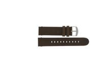 Horlogeband Timex PW4B06400 Leder Donkerbruin 20mm
