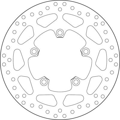 BREMBO Serie Oro remschijf, remschijven voor de moto, vast 68B407H5