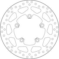 BREMBO Serie Oro remschijf, remschijven voor de moto, vast 68B407H5