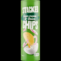 Stacked Flavour Sour Cream & Onion Chips 170 g bij Jumbo