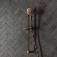 Glijstang set SaniClear Antique | 60 cm | Incl.Handdouche en Doucheslang | Verouderd messing