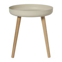 Bijzettafel Nordic - wit/naturel - ø40x43 cm Bijzettafel Nordic - wit/naturel - ø40x43 cm