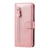OPPO A96 Book Case Hoesje met Rits - Kunstleer - Pasjeshouder - Portemonnee - OPPO A96 - Rose Goud