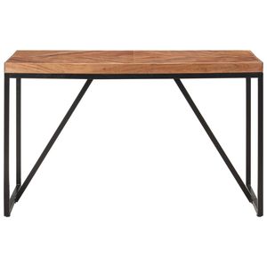 The Living Store Houten eettafel - Industriële look - Keuken- en eetkamermeubel - 120 x 60 x 76 cm - Handgemaakt -