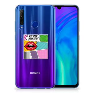 Honor 20 Lite Silicone Back Cover Popart Princess