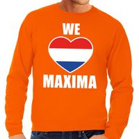 Oranje We Love Maxima sweater voor heren