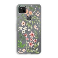 Botanical sweet flower heaven: Google Pixel 4a Transparant Hoesje Botanical sweet flower heaven: Google Pixel 4a Transparant Hoesje