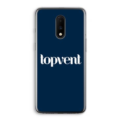 Topvent Navy: OnePlus 7 Transparant Hoesje