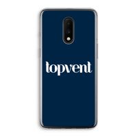 Topvent Navy: OnePlus 7 Transparant Hoesje