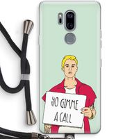 Gimme a call: LG G7 Thinq Transparant Hoesje met koord