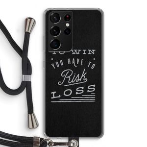 Risk loss: Samsung Galaxy S21 Ultra Transparant Hoesje met koord