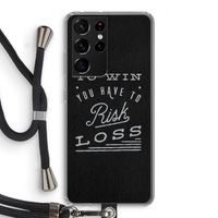 Risk loss: Samsung Galaxy S21 Ultra Transparant Hoesje met koord