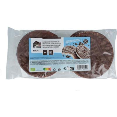 Nutribel Rijstwafels melkchocolade bio