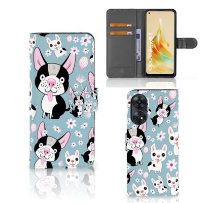 OPPO Reno8 T 4G | Telefoonhoesje | Met pasjeshouder | Hondjes