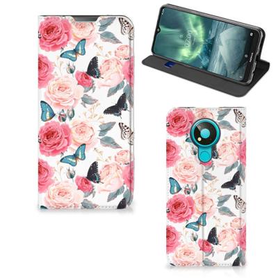 Nokia 3.4 Smart Cover Butterfly Roses Nokia 3.4 Smart Cover Butterfly Roses