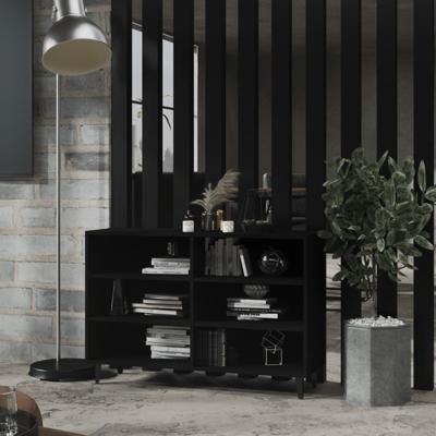 Dressoir 103,5x35x70 cm bewerkt hout zwart