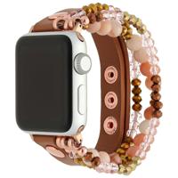 Apple Watch Leren Sieraden Band - Bruin -