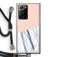 A touch of peach: Samsung Galaxy Note 20 Ultra / Note 20 Ultra 5G Transparant Hoesje met koord
