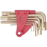 KS Tools 963.1514 Inbus Haakse schroevendraaierset 1/16 inch, 5/64 inch, 3/32 inch, 1/8 inch, 5/32 inch, 3/16 inch, 7/32 inch, 1/4 inch, 5/16 inch, 3/8 inch