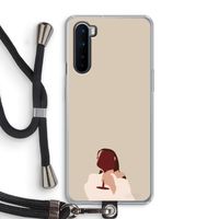 I drink wine: OnePlus Nord Transparant Hoesje met koord