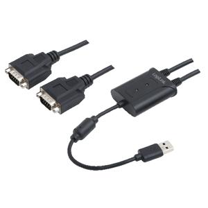 LogiLink Adapter USB > 2x Serieel usb-adapter USB 2.0